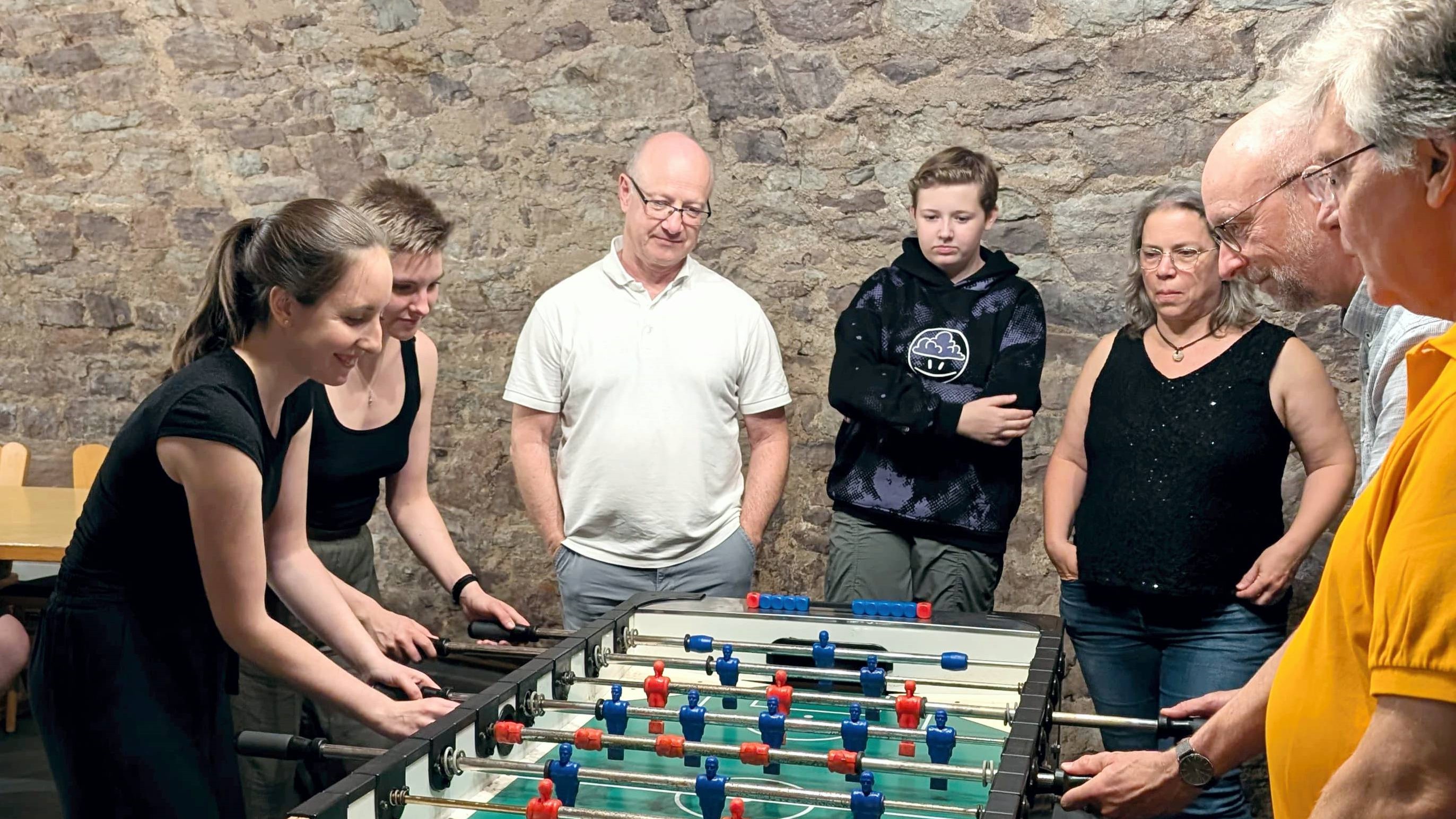 Tischkickern beim Schweinfurter Seminar